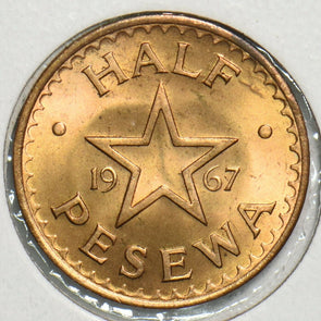 Ghana 1967 1/2 Pesewa 0 197822 combine shipping