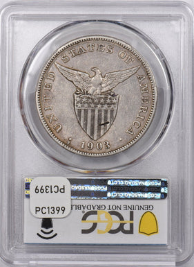 Philippines 1903 S Peso Eagle animal XF PC1399 combine shipping