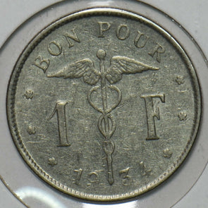 Belgium 1934 Franc 151996 combine shipping