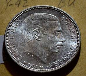 Denmark Y-042 1930 2 Kroner BU D0008 combine shipping