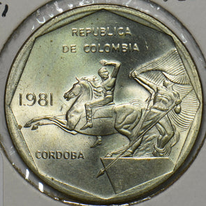 Colombia 1981 10 Pesos Horse animal 196299 combine shipping