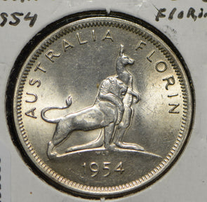 Australia 1954 Florin  290333 combine shipping