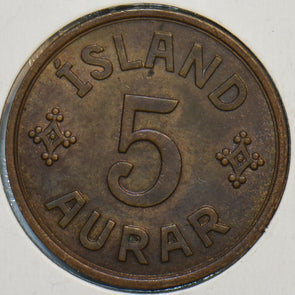 Iceland 1940 5 Aurar 195557 combine shipping