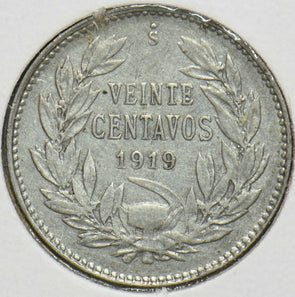 Chile 1919 20 Centavos Vulture animal 192009 combine shipping