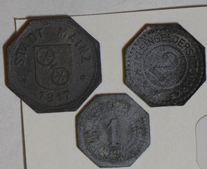 German States 1917 ~24 1/2/10 Pfennig  GE0128 combine shipping