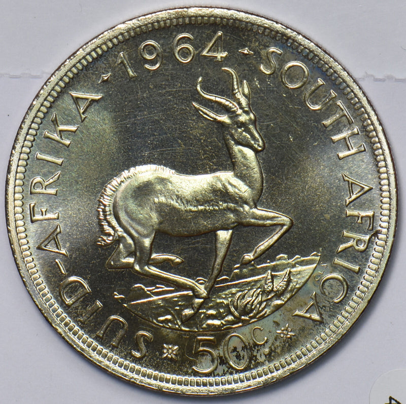 South Africa 1964 50 Cents Springbok prooflike 490820 combine shipping