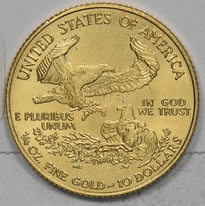 1996 $10 1/4oz Gold Eagle GEM Bu GL0309