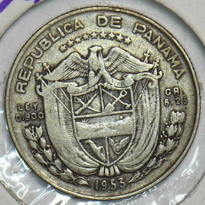Panama 1953 1/4 Balboa 153169 combine shipping