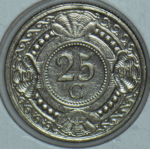 Netherlands Antilles 1991 25 Cents 150458 combine shipping