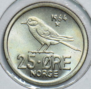 Norway 1964 25 Ore Bird 153872 combine shipping