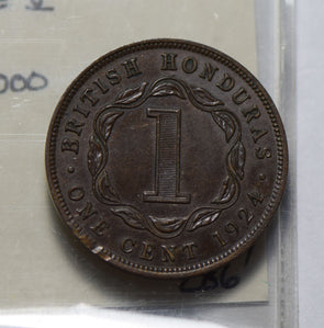 British Honduras 1924 Cent 50K minted H0185 combine shipping