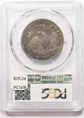 1836 Capped Bust Half Dollar 90% silver Lettered Edge PCGS VF35 PC1618