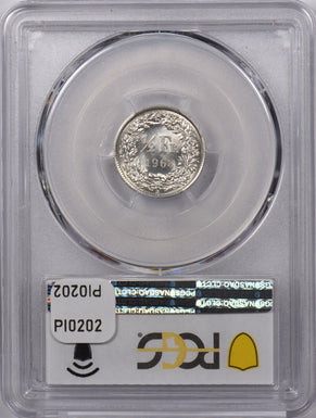 Switzerland 1963 B 1/2 Franc PCGS MS 64 PI0202 combine shipping