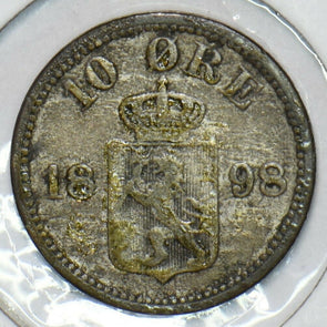 Norway 1898 10 Ore 152815 combine shipping