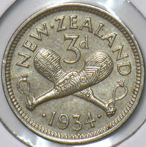 New Zealand 1934 3 Pence 151324 combine shipping