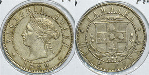 Jamaica 1869 1/2 Penny 299010 combine shipping
