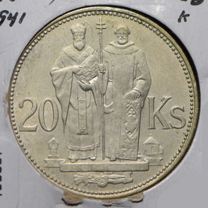 Slovakia 1941 20 Korun  190607 combine shipping