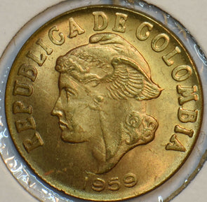 Colombia 1959 2 Centavos 297435 combine shipping