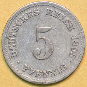 Germany 1905 5 Pfennig Eagle animal 902342 combine shipping