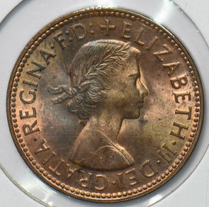 Australia 1959 Queen Elizabeth II Half Penny Kangaroo animal 292874 combine shi