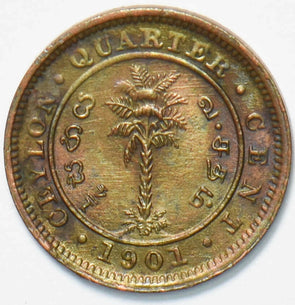 Ceylon 1901 Queen Victoria 1/4 Cent 192241 combine shipping