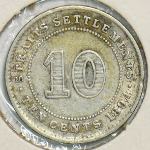 Straits Settlements 1894 10 Cents 0 240801 combine shipping