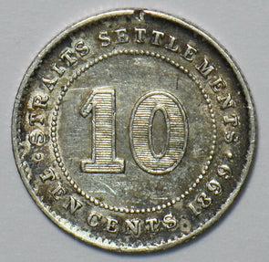 Straits Settlements 1899 10 Cents 296077 combine shipping