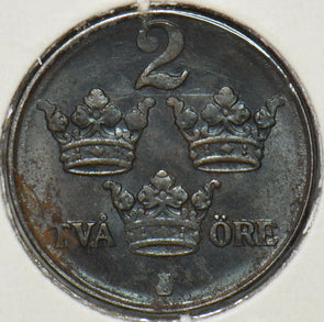 Sweden 1947 2 Ore UNC 295364 combine shipping