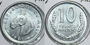 Mali 1961 10 Francs Horse animal 198363 combine shipping