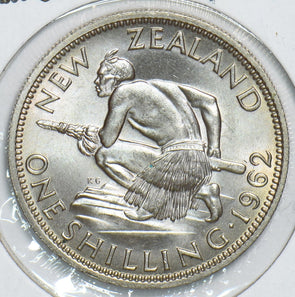 New Zealand 1962 Shilling 298681 combine shipping