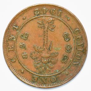 Ceylon 1942 George VI Cent 192070 combine shipping