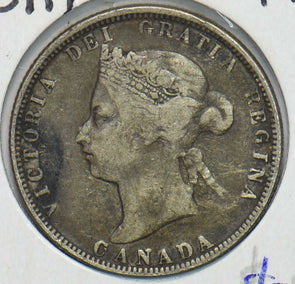 Canada 1881 25 Cents 490245 combine shipping