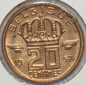 Belgium 1957 20 Centimes 902823 combine shipping