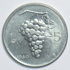 Italy 1950 5 Lire 198165 combine shipping