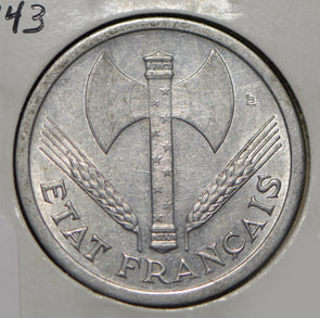 France 1943 2 Francs  291775 combine shipping