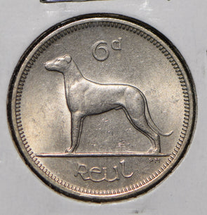 Ireland 1961 6 Pence Irish Wolfhound animal  291948 combine shipping