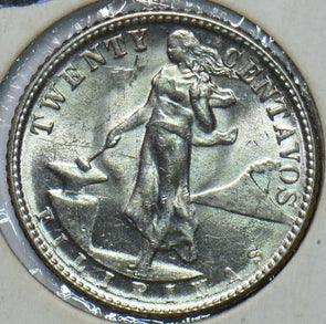Philippines 1945 D 20 Centavos Eagle animal UNC 294764 combine shipping