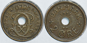 Denmark 1931 2 Ore 198328 combine shipping