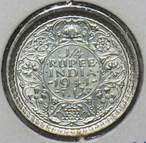 India British 1944 1/4 Rupee 295758 combine shipping