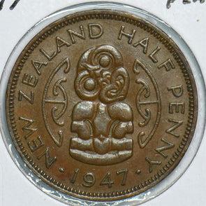 New Zealand 1947 1/2 Penny 198909 combine shipping