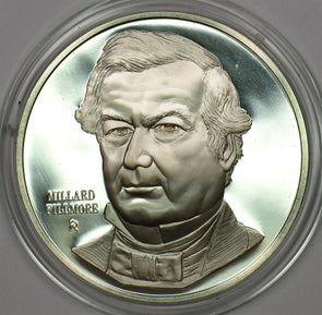 1980 's Medal Proof Milard Filmore in capsule 1.2oz pure silver Franklin Mint B