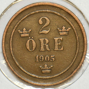 Sweden 1905 2 Ore 297953 combine shipping