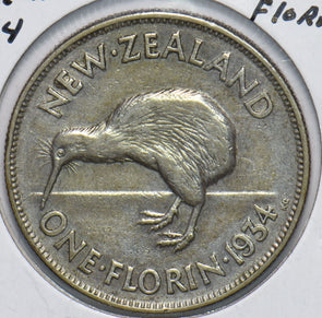 New Zealand 1934 Florin Kiwi Bird animal 293549 combine shipping
