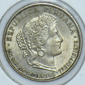Peru 1937 5 Centavos 291857 combine shipping