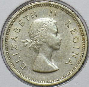 South Africa 1954 Shilling 151252 combine shipping