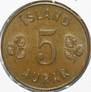 Iceland 1946 5 Aurar 192392 combine shipping