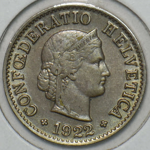 Switzerland 1922 5 Rappen 152244 combine shipping