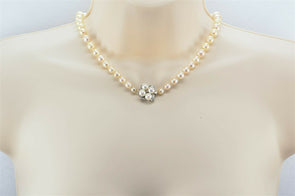 Pearl 14K Gold Diamond Necklace GN0010