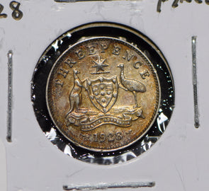 Australia 1928 3 Pence Kangaroo animal Moorhen  191277 combine shipping