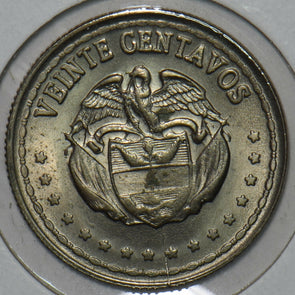 Colombia 1966 20 Centavos Eagle animal 196113 combine shipping